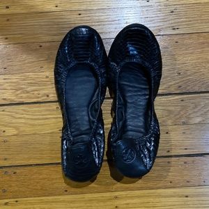 Tory Burch foldable snake flats
